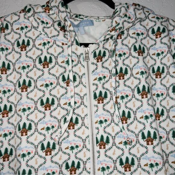 NWT Hill House White Ski Chalet All-Gender Teddy Zip Up Size‎ Large - Picture 2 of 9